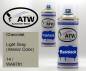 Preview: Chevrolet, Light Gray (Interior Color), 14 / WA9781: 400ml Sprühdose + 400ml Klarlack - Set, von ATW Autoteile West.